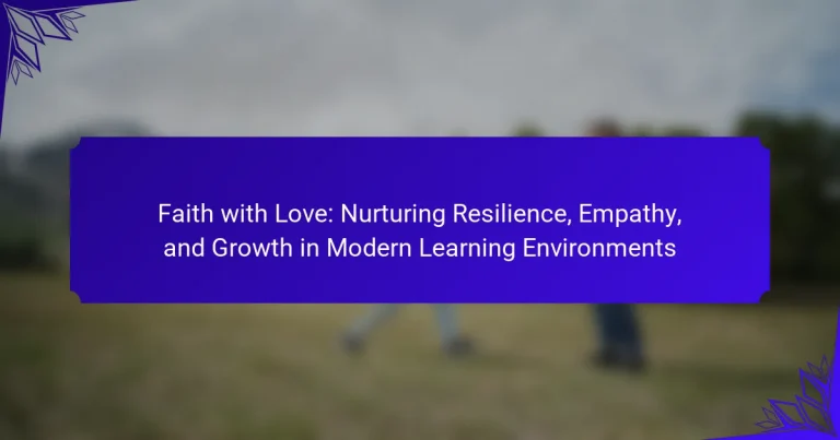 Faith with Love: Nurturing Resilience, Empathy, and Growth in Modern Learning Environments
