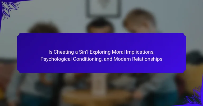 Is Cheating a Sin? Exploring Moral Implications, Psychological Conditioning, and Modern Relationships
