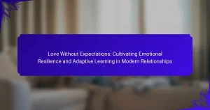 Love Without Expectations: Cultivating Emotional Resilience and Adaptive Learning in Modern Relationships